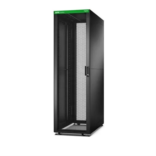 APC Easy Rack 42U Black With Roof Castors Feet 4 Brackets and Side Panels No Bottom 1991H x 600W x 1000D mm