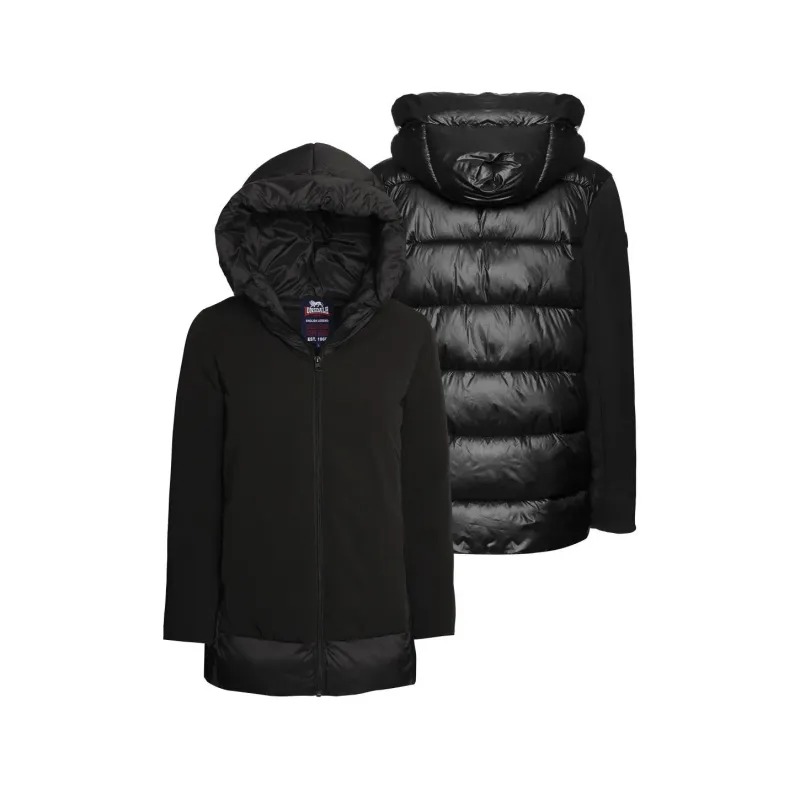 Reversible hooded women's down jacket Lonsdale