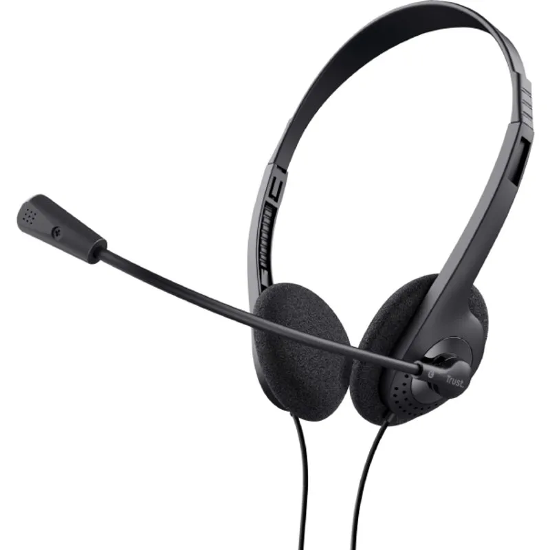 Trust Primo Chat Headset for PC and laptop 3.5 mm Connector Black