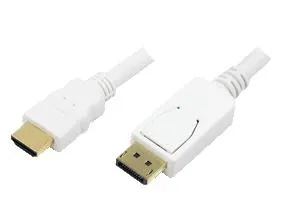 LogiLink 2m. HDMI-DP DisplayPort White
