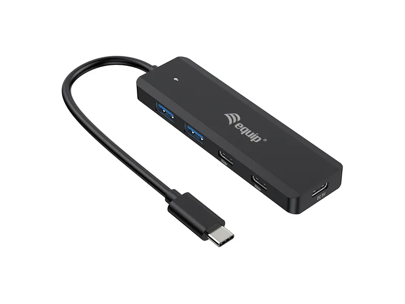 Equip USB-C 4-Port USB 3.2 Gen 1 Hub. USB-C x 2. USB-A x 2