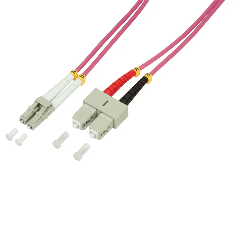LogiLink LC/SC. 2 m InfiniBand/fibre optic cable Pink
