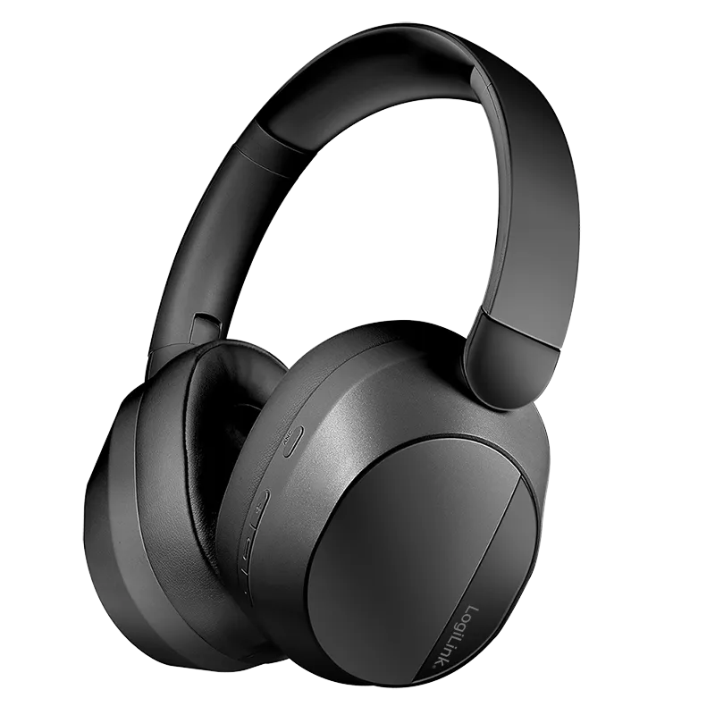 LogiLink BT 6.0 Headset with ANC. black