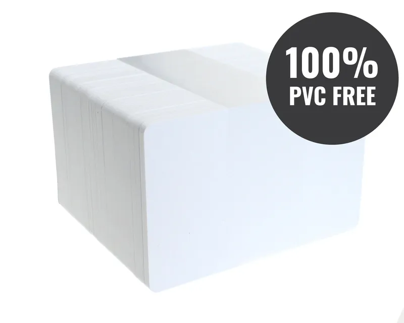 Digital ID Dyestar White 820 Micron 100% PVC-Free Cards (Pack of 100)