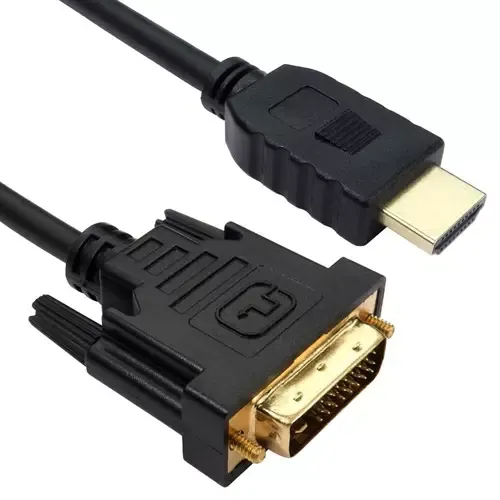 Cables Direct HDMI - DVI-D 1m HDMI Type A (Standard) Black