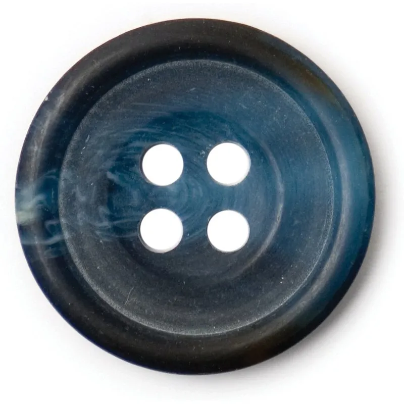 Milward Carded Buttons Rimmed 4 Hole Royal 20mm Pack of 3