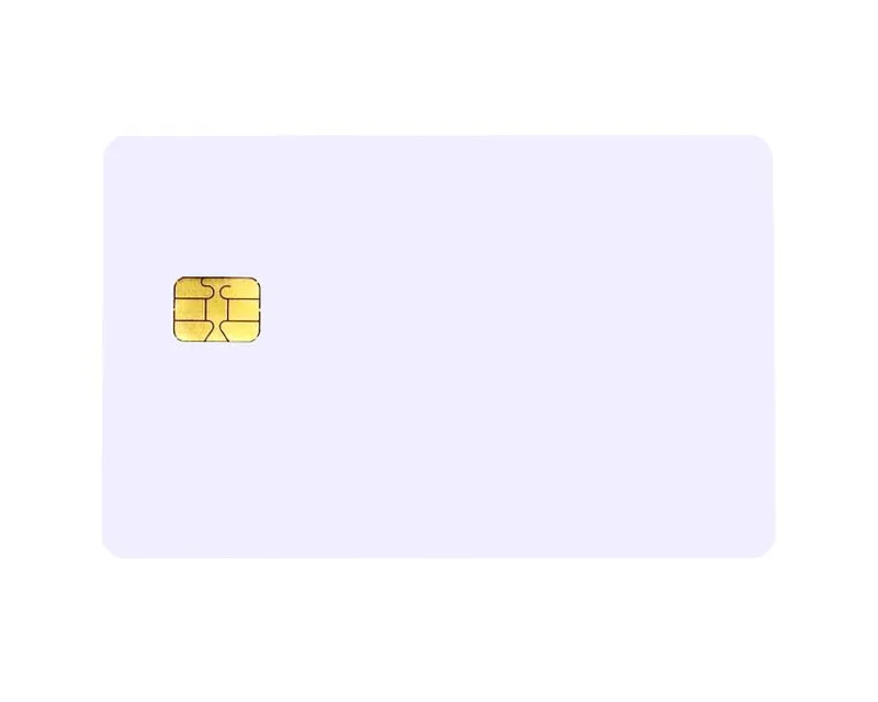 Digital ID Blank White FM 5542 Contact Chip Cards - Pack of 100
