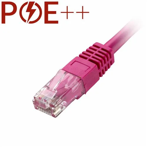 Cablenet 10m Cat6 RJ45 Pink U/UTP PVC 24AWG Flush Moulded Booted Patch Lead