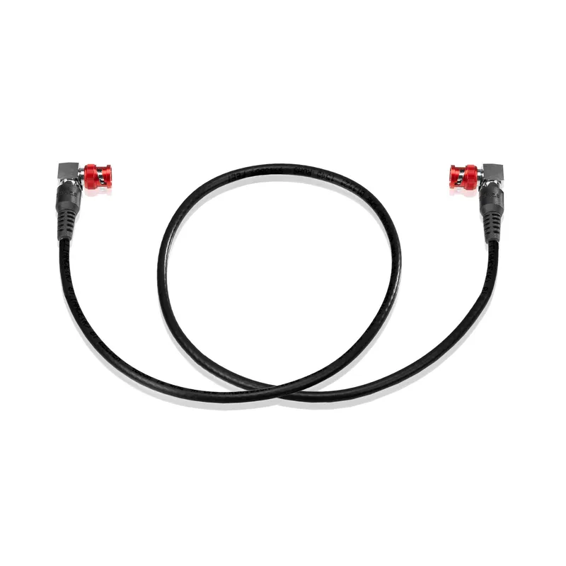 Shape 4K-12G SDI Coaxial Cable 24-inch with 90-degree connectors