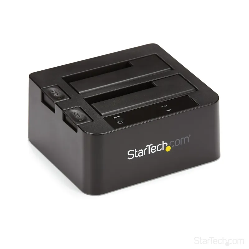 StarTech.com Dual-Bay USB 3.2 Gen 2 to SATA Hard Drive Docking Station