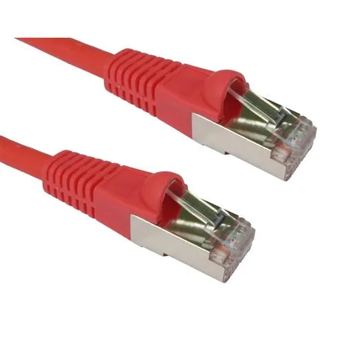 Cables Direct Cat6a 20m networking cable Red S/FTP (S-STP)