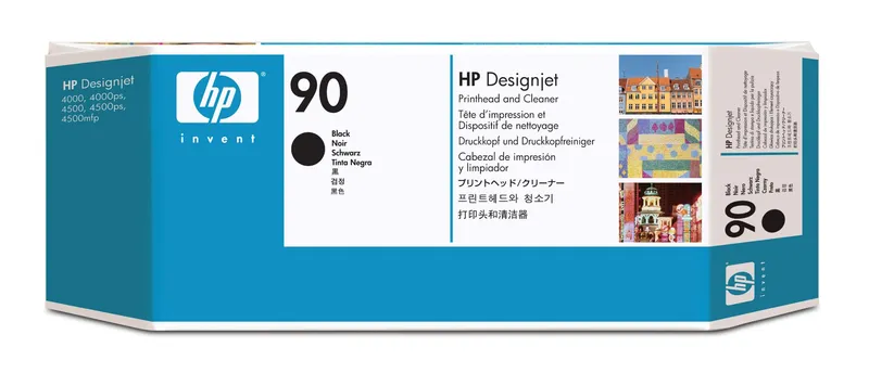 HP C5054A/90 Printhead black + Printhead cleaner 44ml for HP DesignJet
