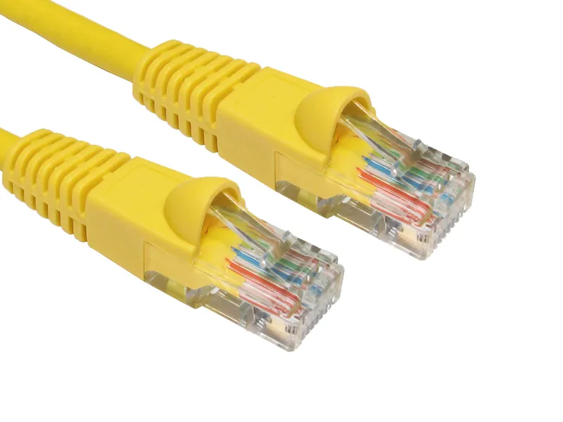 Cables Direct 1m Cat.5e networking cable Yellow Cat5e U/UTP (UTP)