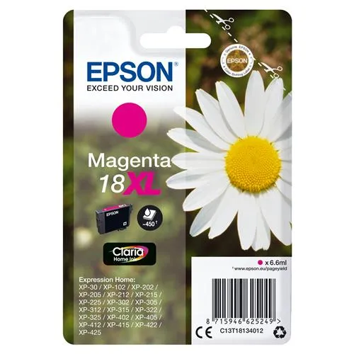 Epson Daisy 18XL Claria Home Single Magenta Ink