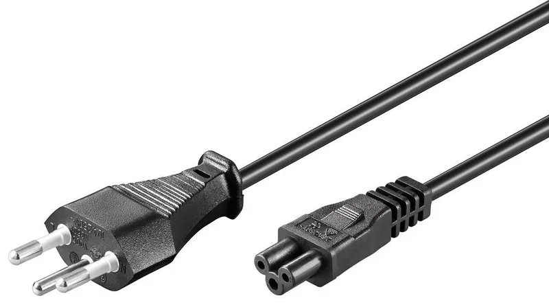 Microconnect PE160850 power cable Black 5 m Power plug type J C5 coupl