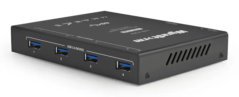 WyreStorm USBHUB4 USB 3.2 Gen 1 (3.1 Gen 1) Type-B 5000 Mbit/s Black