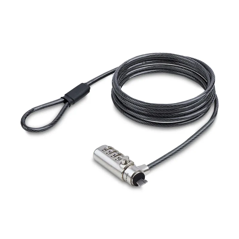 StarTech.com Slim Lock K-Slot Compatible. 5ft (1.5m) Locking Cable. De