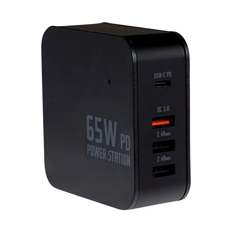 Maplin 65W USB-C Laptop Charger Power Station 1x USB-C 3 x USB-A GaN P