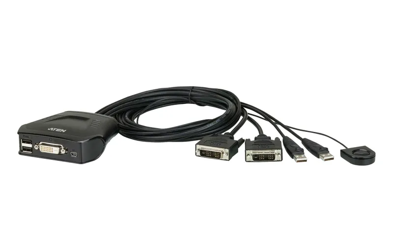 ATEN CS22D KVM switch Black