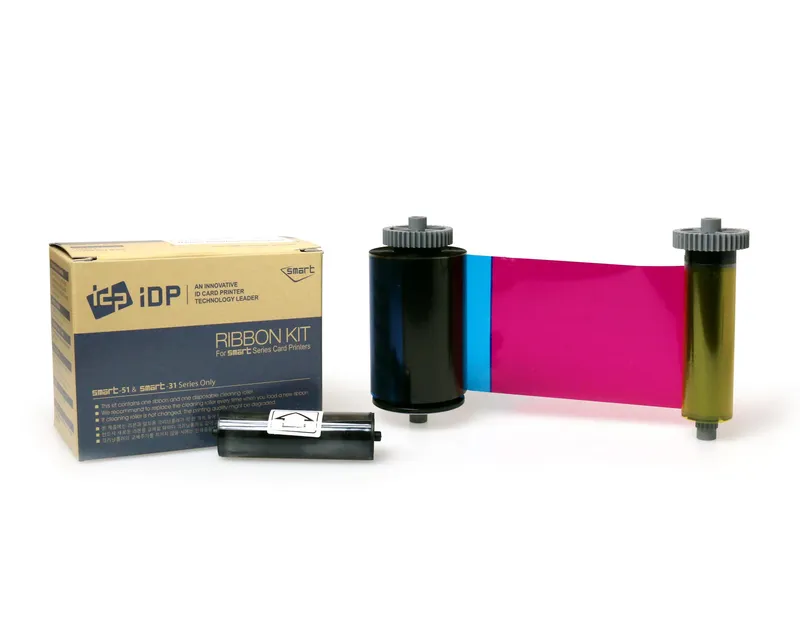 Smart -51 & 31 YMCKO Full Colour Ribbon inc Cleaning Roller. 65936