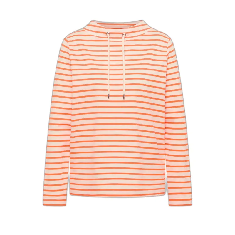 Striped women’s roll-neck T-shirt Cecil