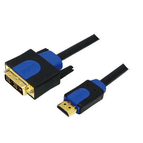 LogiLink CHB3102 video cable adapter 2 m HDMI DVI-D Black. Blue