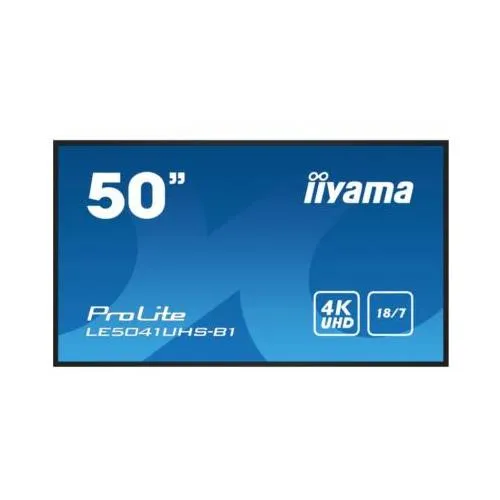 iiyama LH5041UHS-B2AG Signage Display Digital signage flat panel 127 cm (50") LCD 500 cd/m 4K Ultra HD Black 24/7