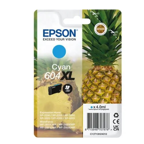 Epson Singlepack Cyan 604XL Ink