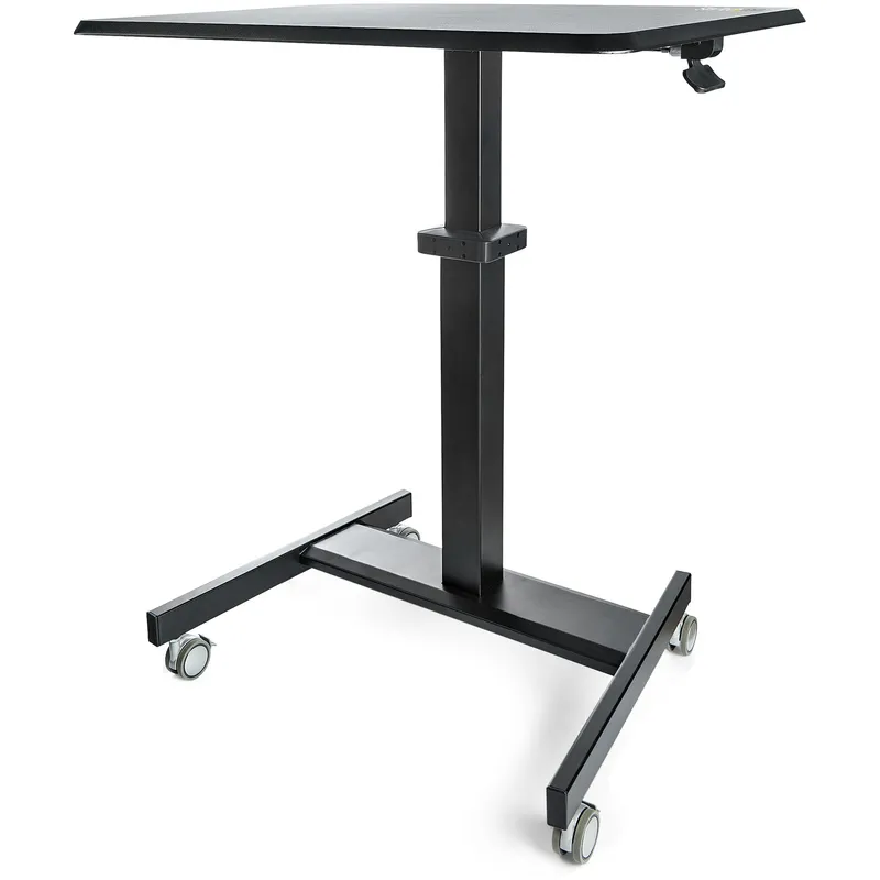 StarTech.com Mobile Standing Desk - Portable Sit Stand Ergonomic Heigh