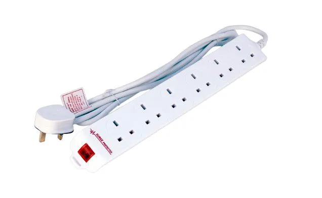 Microconnect MC-UKSURGESTRIP6-2M power extension 6 AC outlet(s) Indoor