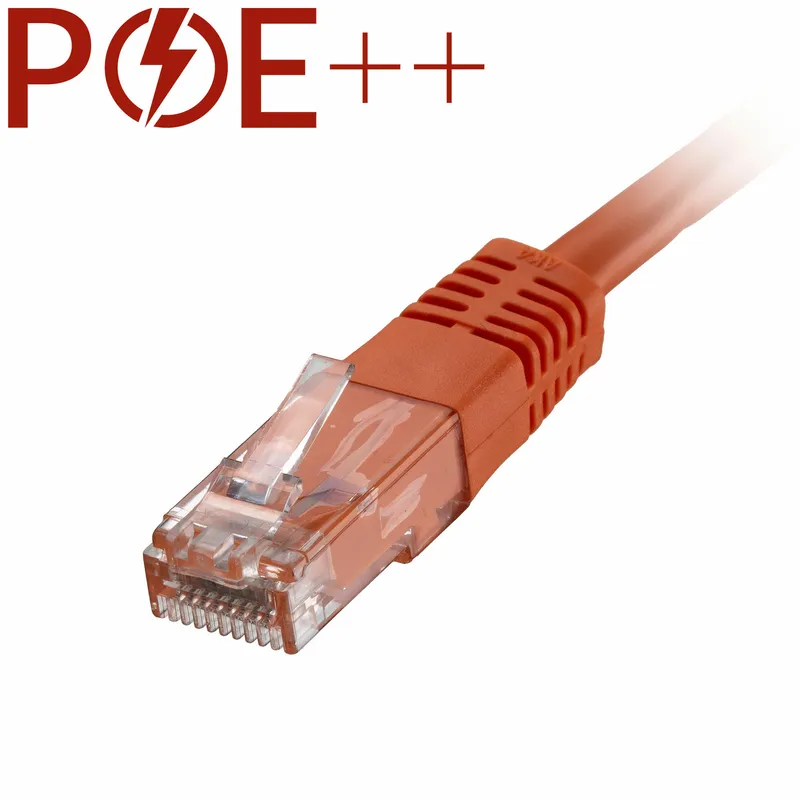 Cablenet 0.3m Cat6 RJ45 Orange U/UTP PVC 24AWG Flush Moulded Booted Pa