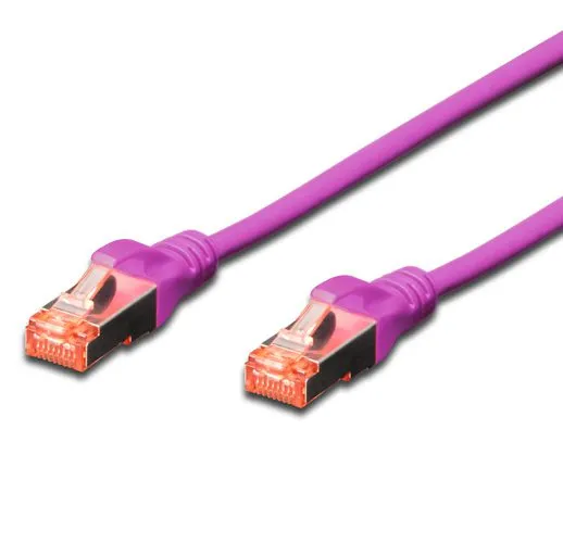 FDL 5M CAT.6a 10Gb S-FTP LSZH PATCH CABLE - VIOLET