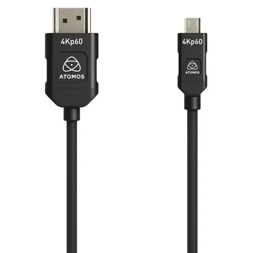 Atomos 4K60p HDMI Silicon Cable Micro to Full HDMI 45cm