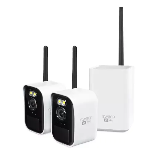 Swann MaxRanger4K Mini Long-Range Wireless Security System with 2 Cameras