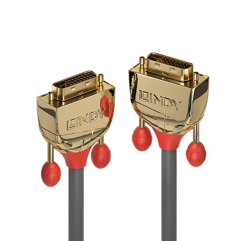Lindy 7.5m DVI-D Dual Link Cable. Gold Line