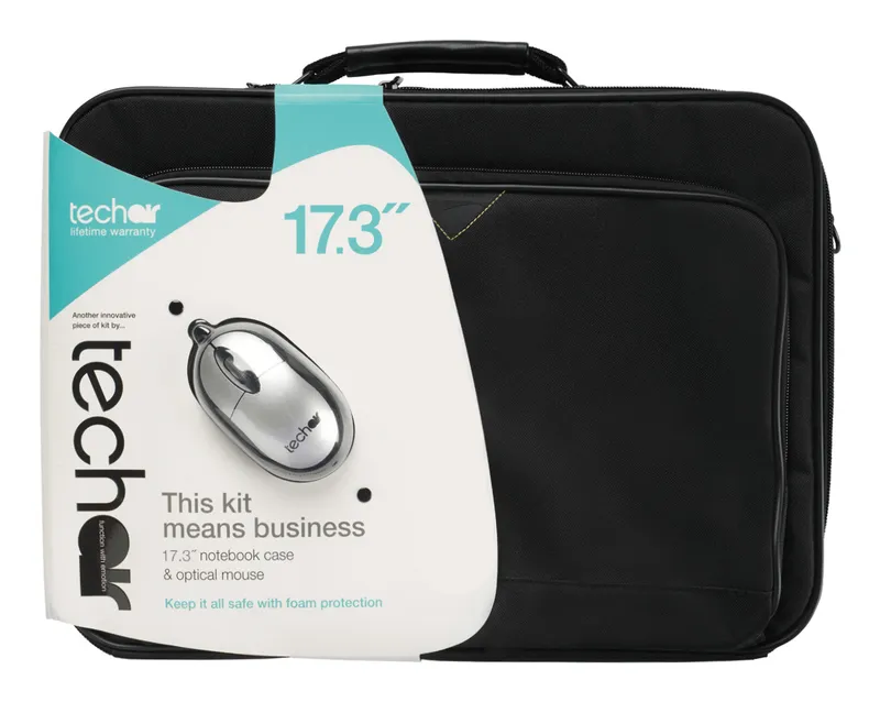Techair TABUN33Mv4 16-17.3" Classic Laptop Bag and Mouse