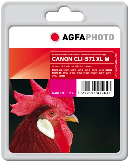 AgfaPhoto APCCLI571XLM ink cartridge Compatible High (XL) Yield Magent
