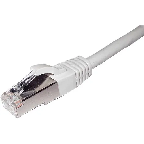 Cablenet 1m Cat6a RJ45 White S/FTP LSOH 26AWG Snagless Booted Patch Le