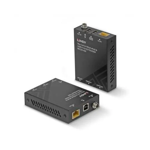 Lindy 70m Cat.6 HDMI 4K60 USB and Audio KVM Extender