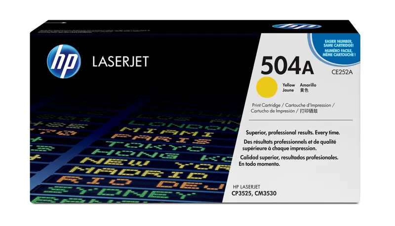 HP CE252A/504A Toner cartridge yellow. 7K pages ISO/IEC 19798 for HP C