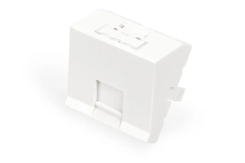 Digitus Face plate. 1 port. 45 x 45 mm. angled. for frame DN-93802-5-S