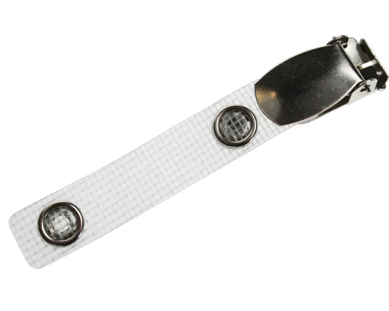 Digital ID ID Card Clip with Metal Popper Strap (Pack of 100)