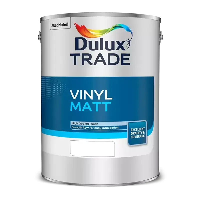 Dulux Trade Vinyl Matt Emulsion Paint 2.5L White