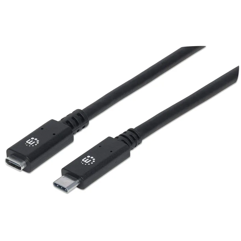 Manhattan USB-C to USB-C Extension Cable. 50cm. Male to Female. 10 Gbp