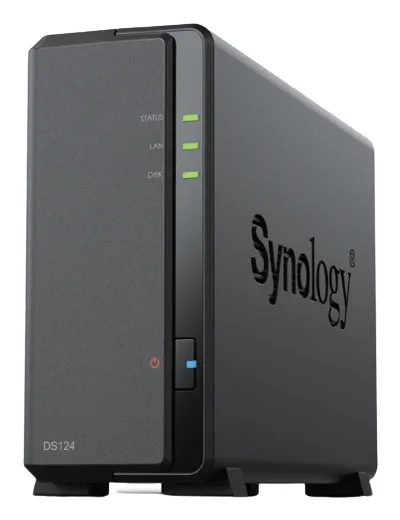 Synology DiskStation DS124 NAS Desktop Realtek RTD1619B 1 GB DDR4 16 T