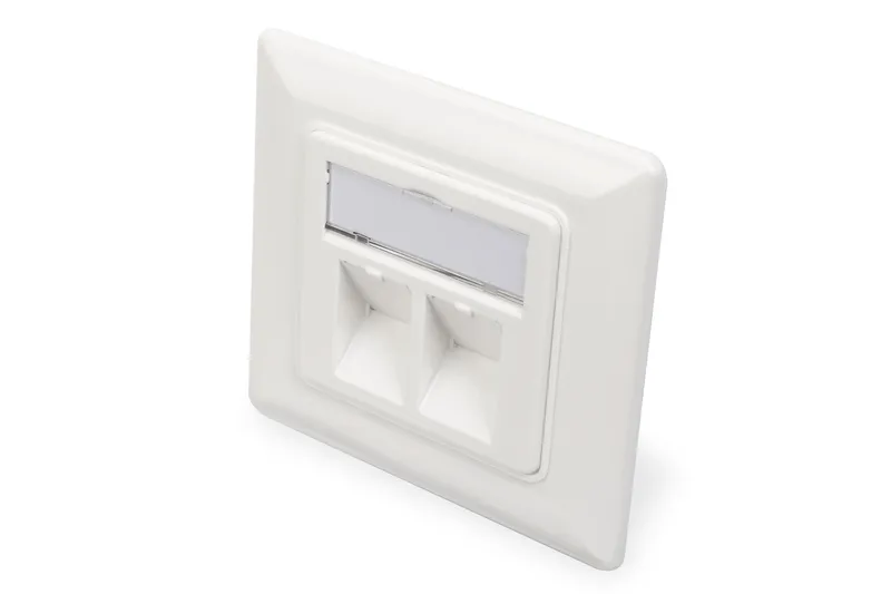 Digitus Wallplate for Keystone Modules. German type. middle plate 50x5
