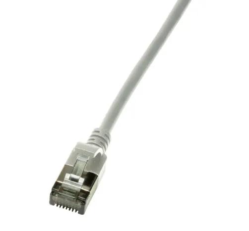 LogiLink Slim U/FTP networking cable Grey 0.3 m Cat6a U/FTP (STP)