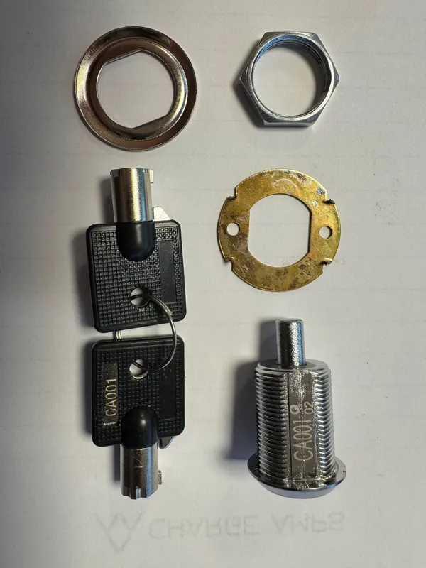 Charge Amps ur Push lock incl. key