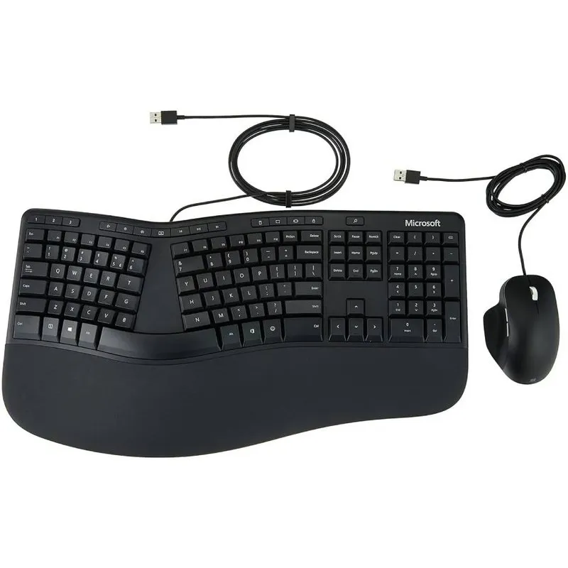 Microsoft Ergonomic English International Keyboard & Mouse Set - RJU-00008