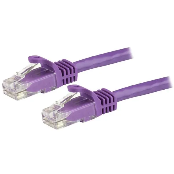 StarTech.com 1.5m CAT6 Ethernet Cable - Purple CAT 6 Gigabit Ethernet
